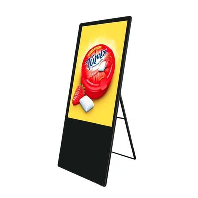 buy 43 Inch Portable Floor Stand Digital Signage with 1080P High-Definition IPS Screen Lightweight Body and Remote Cloud Content Publishing via WiFi online manufacture